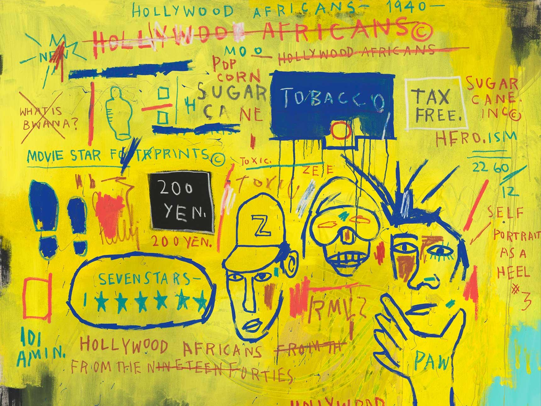 Jean-Michel Basquiat - Hollywood Africans